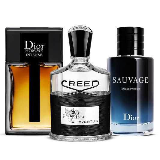 3 Perfume Set: Creed Aventus, Dior Sauvage & Dior Homme Intense