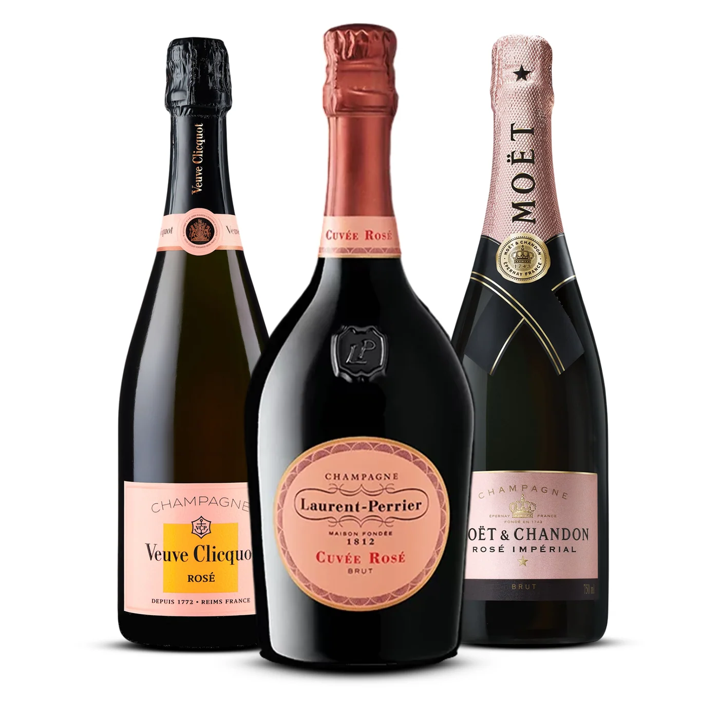 Iconic Rosé Champagne Trio — US Selection