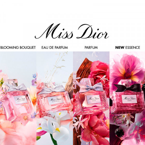 DIOR
                            
                                                                                                                    MISS DIOR ESSENCE
Perfume Essence - Candied, Floral and Woody Notes