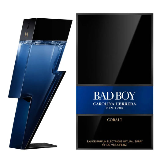 3 Perfume Set: Carolina Herrera Bad Boy Cobalt, YSL Y & Jean Paul Gaultier Le Male